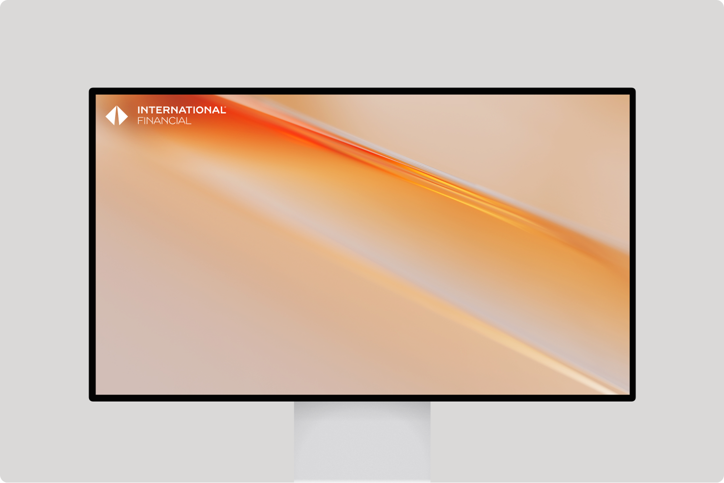 Computer screen with graphics