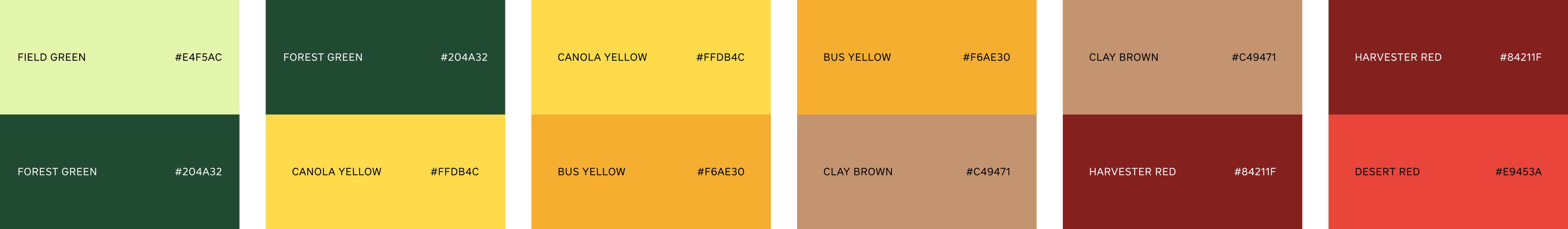 Approved color combinations for Internationals in pairs